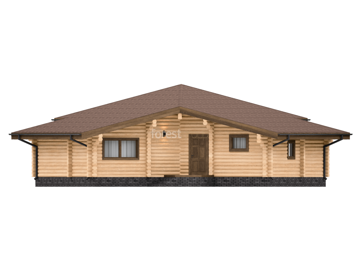 Заказать проект дома ц-1001 - дома из оцилиндрованного бревна в ...